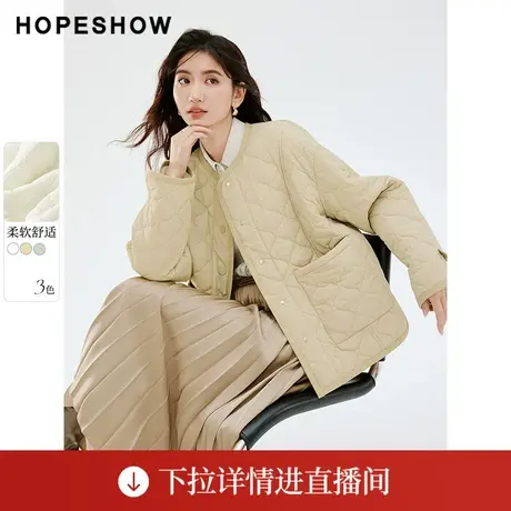 【直播专享】秋季葫芦形织带包边落肩圆领外套90123301001红袖图片