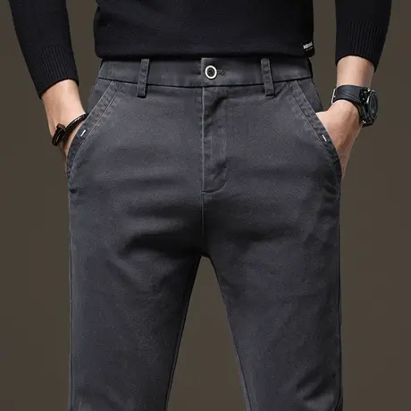 秋冬款商务正装西装西裤男士休闲长裤直筒宽松冬季2024新款男裤子商品大图