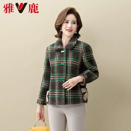 雅鹿妈妈外套春夏季2024新款时尚洋气减龄小个子气质外穿短款上衣商品大图