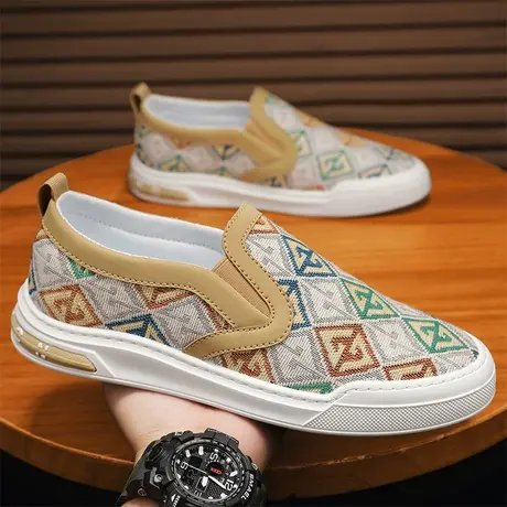 帆布男鞋男士新款夏季透气休闲运动平板鞋潮流男款青少年布鞋鞋子商品大图