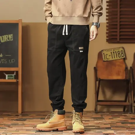 潮流男款裤子百搭工装裤大码休闲裤子男款高级感秋冬季男裤休闲裤商品大图