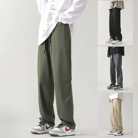 日系cityboy潮牌工装裤男秋季宽松大码阔腿裤休闲百搭抽绳束脚裤图片