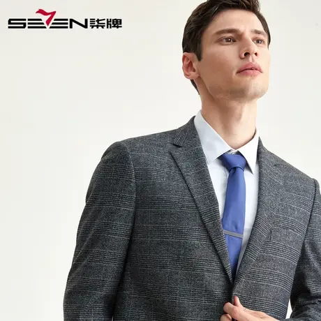柒牌男装清仓套西休闲商务西服套装秋冬男士正装婚庆时尚都市西装图片