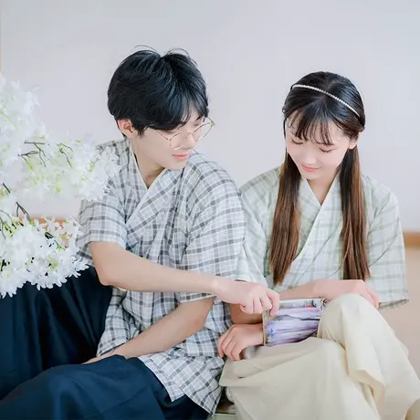 【铃语】如梦霓裳原创汉服交领半臂改良宋裤情侣款夏新款日常清仓图片