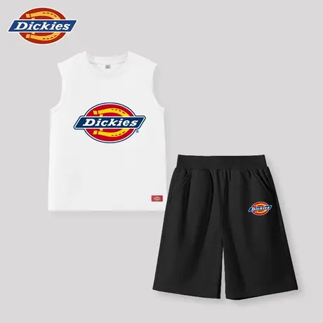 Dickies童装男童夏装套装儿童美式休闲纯棉无袖t恤男孩运动背心A图片