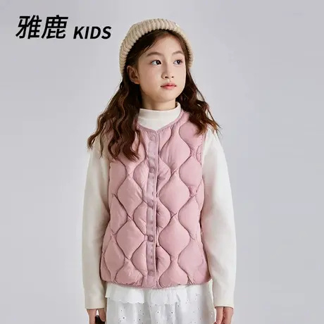 雅鹿男童女童外穿轻薄儿童羽绒马甲背心中大童秋冬季新款保暖童装商品大图