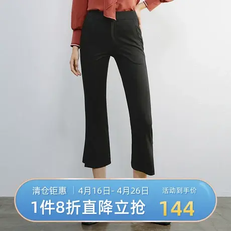 诗凡黎休闲裤商场同款春秋新品高腰直筒裤时尚女士裤子3BA152791🍾图片