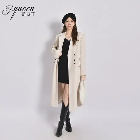 西装大衣女2024春季新款气质时尚高级感通勤中长款正肩西服外套图片