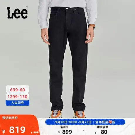 Lee商场同款23秋冬新品726标准直脚经典黑色男牛仔裤LMB1007263YS图片