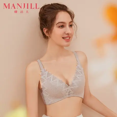 熳洁儿2022年春季新款内衣女聚拢小胸无钢圈舒适收副乳聚拢防下垂商品大图
