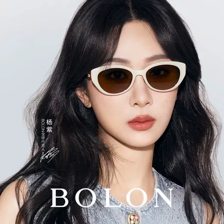 BOLON暴龙眼镜25新品椭圆小猫眼个性太阳镜女百搭偏光墨镜BL5097图片