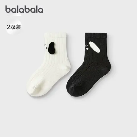 【商场同款】巴拉巴拉女童袜子秋新品儿童短袜萌宠袜不勒脚两双装图片