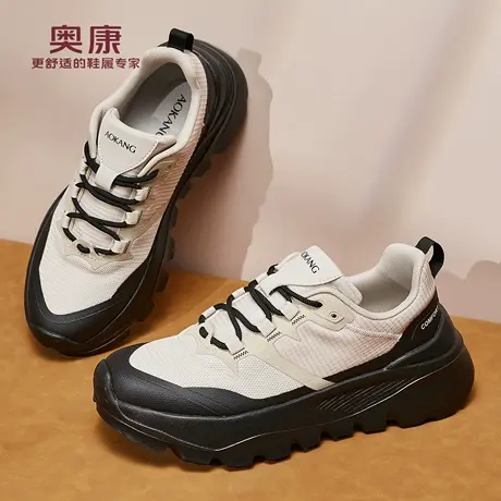 奥康 男鞋2026春季厚底增高潮流透气轻便舒适百搭休闲鞋男鞋F商品大图