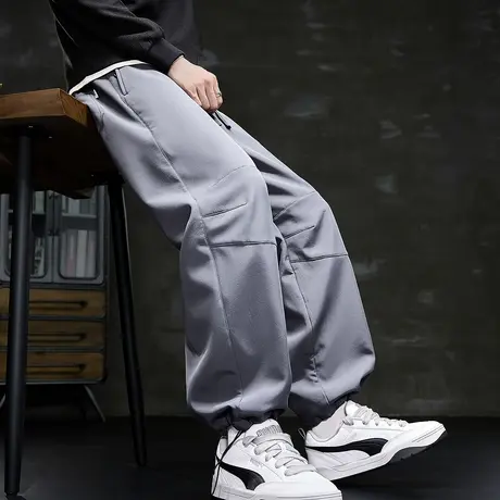唐狮秋冬新款男休闲裤宽松直筒休闲长裤韩系潮流男裤韩版TUTA商品大图
