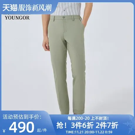 【商场同款】雅戈尔男士长裤春季新款官方商务休闲长裤男S2775商品大图