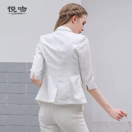 2024夏季新款chic小西装外套女薄款气质韩版OL职业西服短款夏百搭商品大图