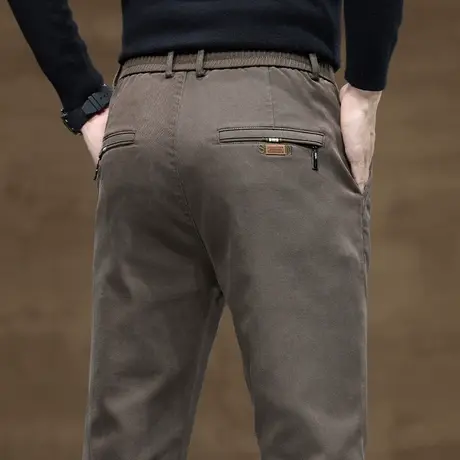 2024春秋新款男士弹力修身小直筒休闲裤子秋冬季男款商务西装西裤商品大图