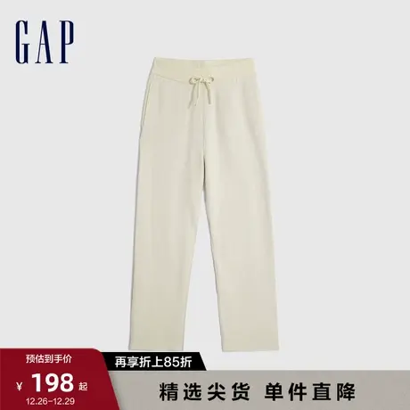Gap女装早春款纯色双面针织直筒裤长裤高级时尚运动休闲裤883689商品大图