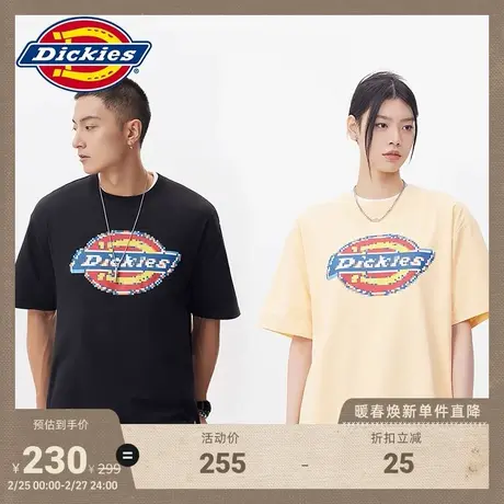 Dickies 工装春夏男女情侣休闲大logo印花短袖T恤宽松内搭商品大图