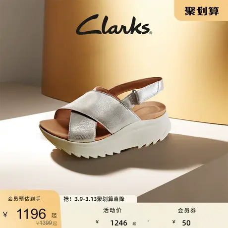 Clarks其乐女鞋纤动系列鞋子女时尚休闲舒适罗马凉鞋沙滩厚底凉鞋图片