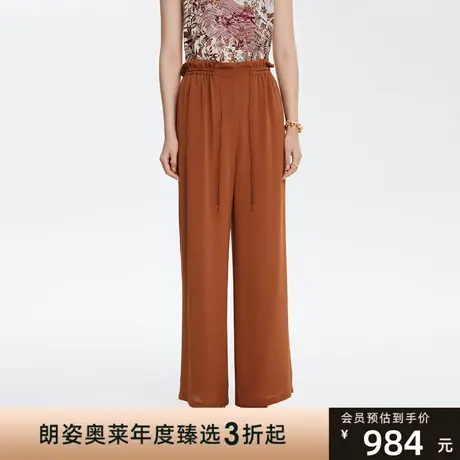 俪雅/LANCY商场同款新款高腰通勤时尚阔腿裤子女士专柜正品商品大图