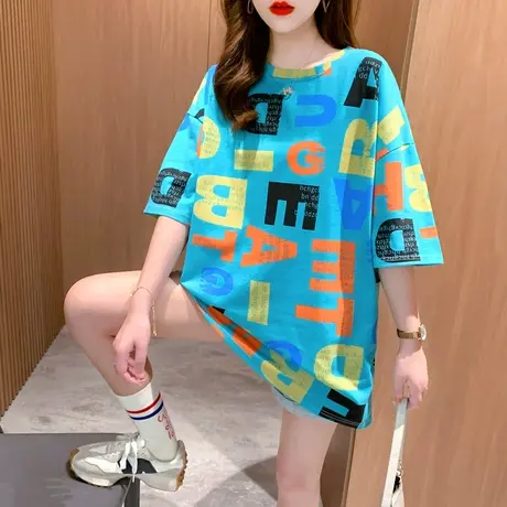 2023年春夏季新款纯欲甜辣妹上衣小众别致欧货情侣短袖t恤女装ins商品大图