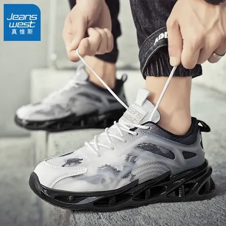 HH真维斯男鞋夏季2025新青少年运动减震跑步鞋网面透气ins老爹鞋商品大图