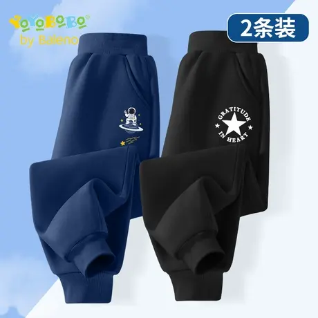 班尼路YBB系列男童卫裤秋季儿童2025新款宽松休闲长裤小男孩裤子图片