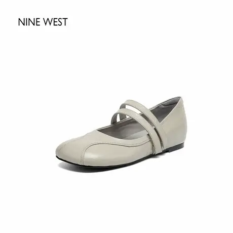 Nine West/玖熙新款超软不累脚内增高运动平底鞋圆头玛丽珍单鞋女商品大图