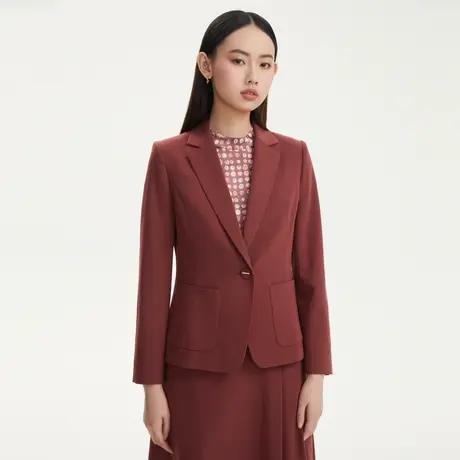 LANCY/悦朗姿秋季新款西装外套女修身气质职业通勤高级女西服图片
