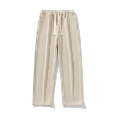 秋冬款裤子男灯芯绒直筒宽松复古港风潮牌韩版潮流百搭松紧休闲裤商品大图