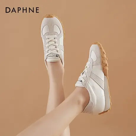 达芙妮老爹鞋女ins潮2020新款秋季真皮百搭运动休闲鞋运动阿甘鞋商品大图