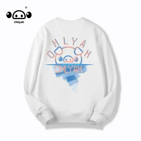 小猪卫衣女情侣潮牌春秋款纯棉衣服宽松oversize无帽上衣班服定制商品大图