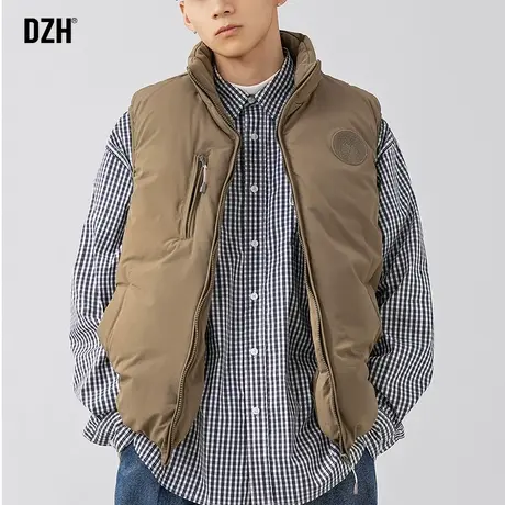 男士马甲冬季外穿加厚棉服男秋冬款棉衣马夹新款2023潮男工装外套商品大图