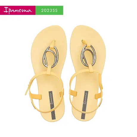 Ipanema依帕 巴西进口时装凉鞋女新款夏季平底夹趾罗马凉拖外穿商品大图