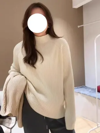 大码针织毛衣女春秋新款微胖mm宽松遮肉显瘦内搭打底衫上衣200斤商品大图