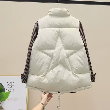 2023年新款羽绒棉马甲女韩版春秋季外穿时尚潮流马夹坎肩气质背心商品大图