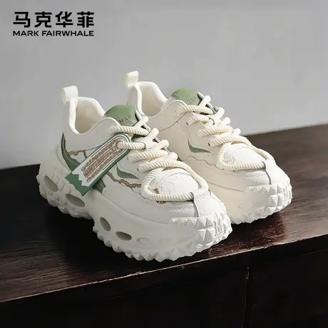 马克华菲男鞋老爹鞋2025夏季新款厚底增高轮胎男士运动休闲潮鞋子商品大图