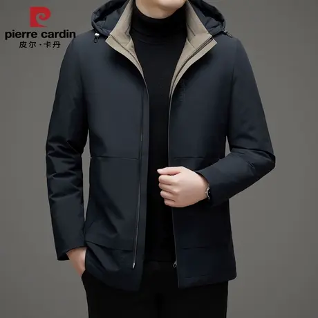 皮尔卡丹羽绒服男短款轻薄2025新款秋冬厚款中年冬季保暖外商品大图