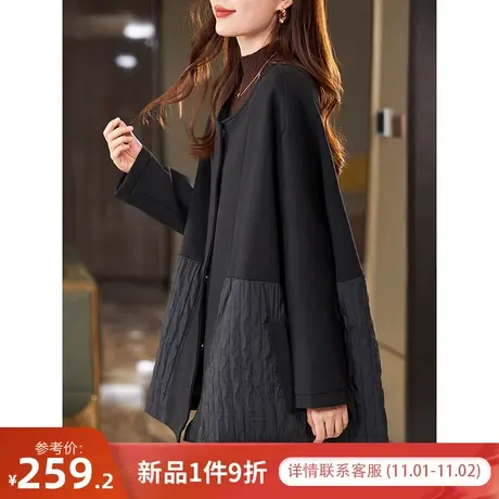 宝诗黎【新品价288元】圆领宽松保暖棉服SK4068商品大图