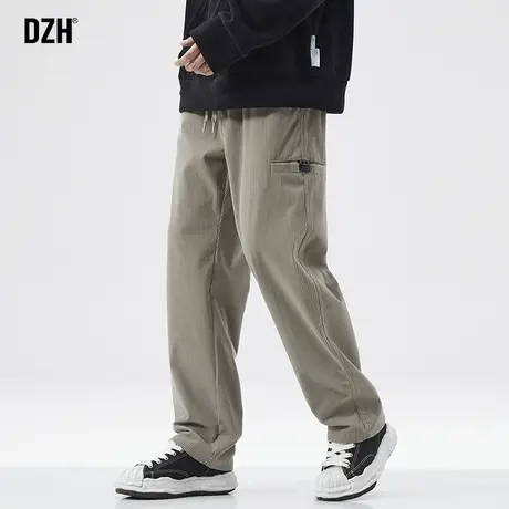 男士秋季直筒休闲裤男2024年新款灯芯绒男裤长裤男款裤子美式高街商品大图