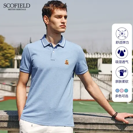 【1.5折秒杀】Scofield男士短袖polo衫夏季通勤休闲短袖时尚图片