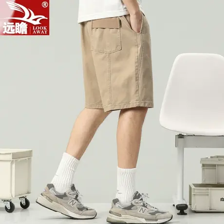 美式纯棉工装短裤男士2023夏季新款外穿五分裤子宽松大码休闲中裤商品大图