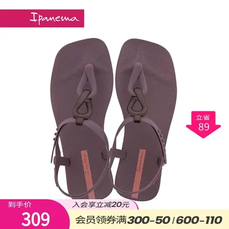 Ipanema依帕 巴西进口时装凉鞋女夏季新款方头外穿夹脚女鞋沙滩鞋图片