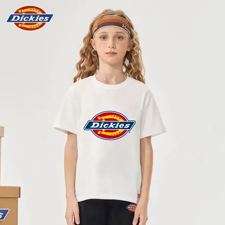 Dickies童装女童短袖t恤儿童美式休闲纯棉半袖男童夏季潮牌体恤A图片