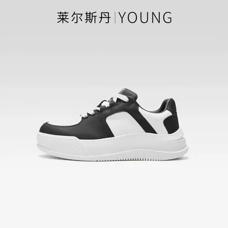 莱尔斯丹2023秋季新款Y系列时尚休闲系带厚底低帮女板鞋4T48201商品大图