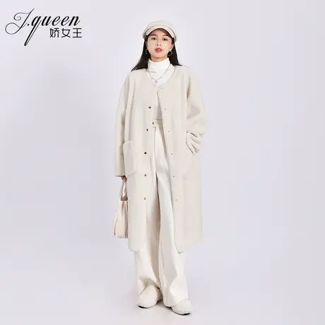 毛绒大衣女中长款秋冬季新款宽松加厚保暖皮毛一体环保皮草外套图片