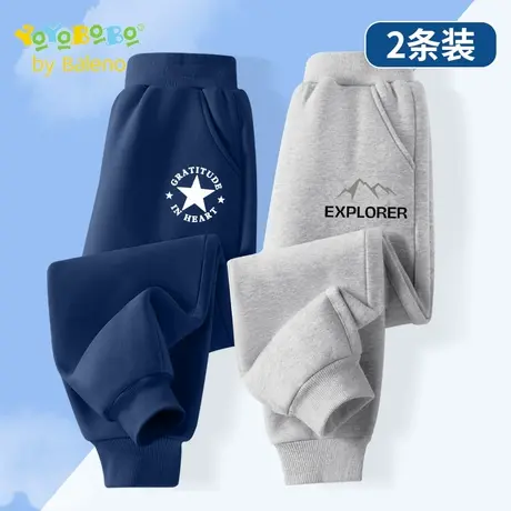 班尼路YBB系列儿童卫裤男大童秋款休闲卫裤2025新款男童运动裤薄图片