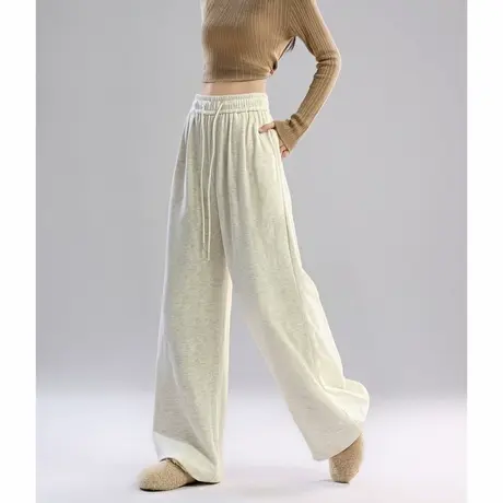 唐狮秋冬季女休闲长裤显瘦百搭简约风超好看直筒窄版阔腿裤TUTA图片