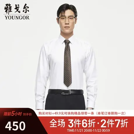 【DP免烫】TP系雅戈尔衬衫春季商务休闲舒适纯棉百搭衬衣长袖衬衫商品大图